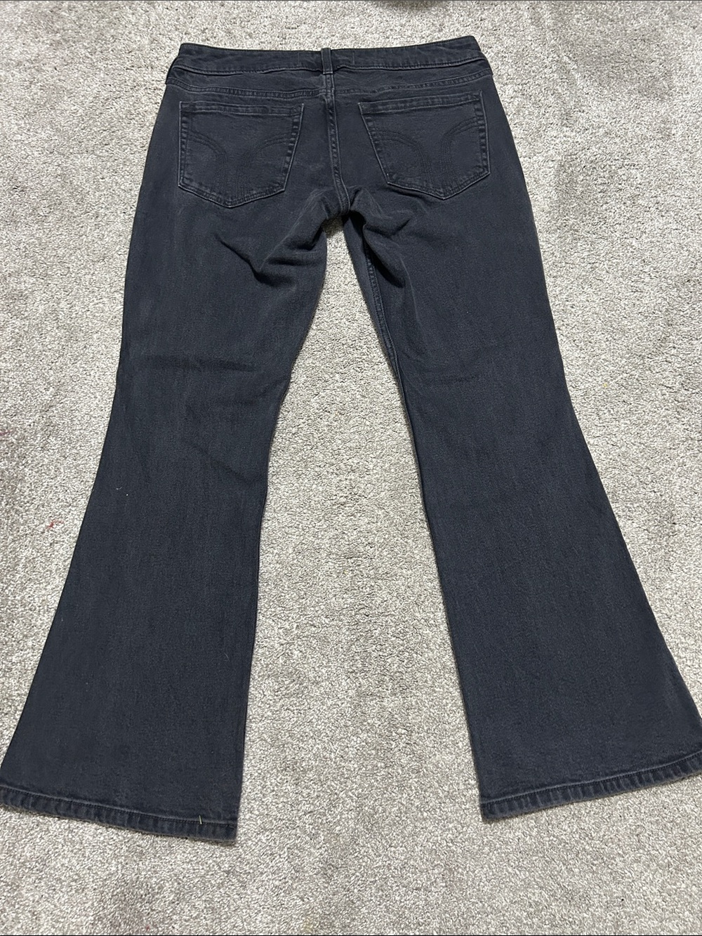 Y2K Hollister Low Rise Loose Bootcut Black Jeans